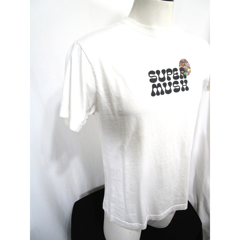 Super Mush Venice CA Psychedelic White T-Shirt Men Sz M - Picture 7 of 10